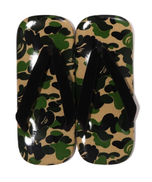 a bathing ape カモ サンダル A BATHING APE サンダル ABC CAMO JAPANESE SANDALS M メンズ