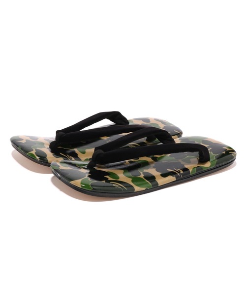 A BATHING APE サンダル ABC CAMO JAPANESE SANDALS M メンズ
