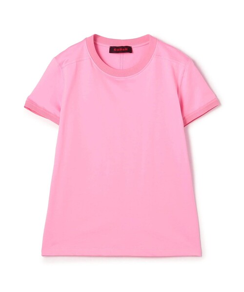 CABaN（キャバン） tシャツ 半袖 コットン リブコンビクルーネックプル