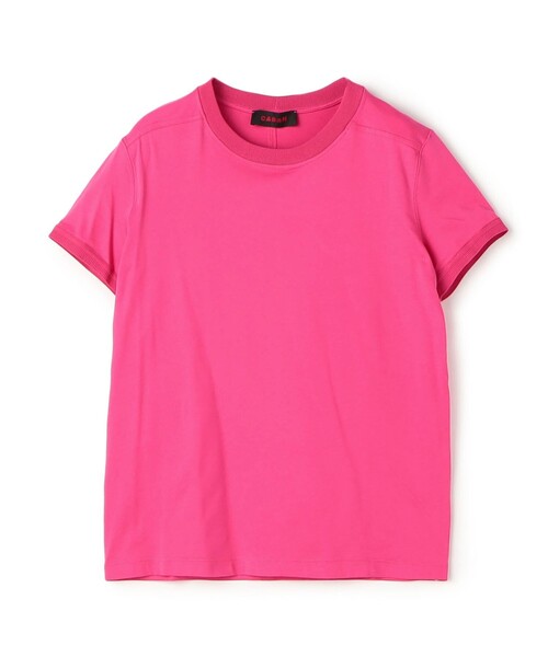 tシャツ コットン リブコンビクルーネックプルオーバー レディース CABaN tシャツ コットン リブコンビクルーネックプルオーバー