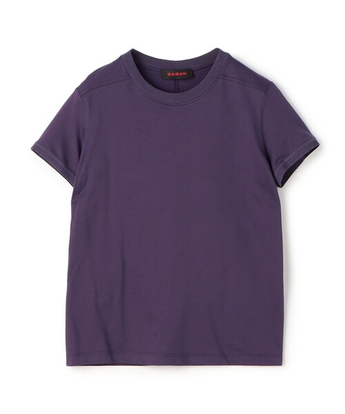 tシャツ コットン リブコンビクルーネックプルオーバー レディース CABaN tシャツ コットン リブコンビクルーネックプルオーバー