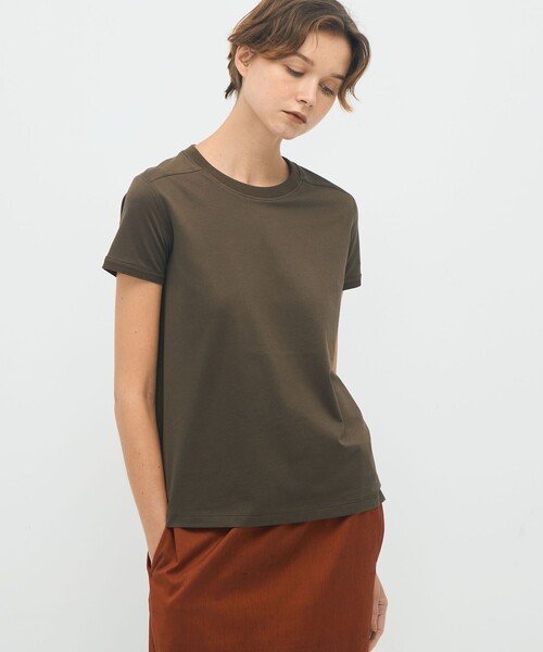 CABaN（キャバン） tシャツ 半袖 コットン リブコンビクルーネックプル
