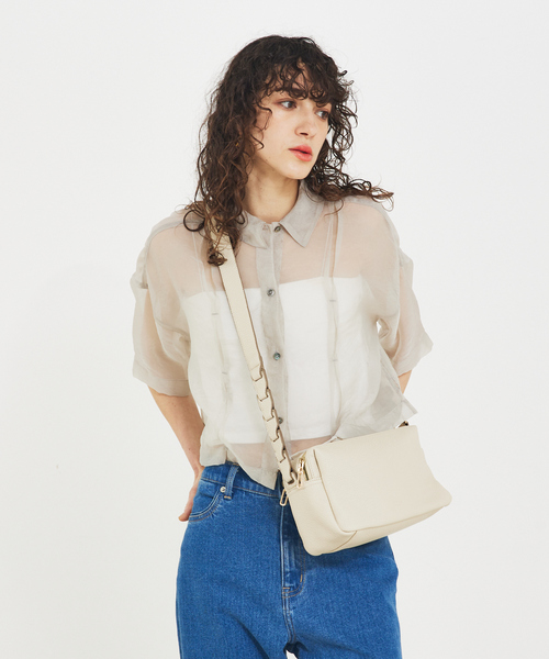 【美品】LOWELL Things ファスナースクエアショルダーBAG LOWELL things ショルダーバッグ バッグ Frec/Wファスナー