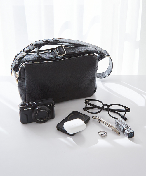 【美品】LOWELL Things ファスナースクエアショルダーBAG LOWELL things ショルダーバッグ バッグ Frec/Wファスナー