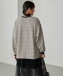 tシャツ 「forksy.」ボーダーベロアロン...の詳細画像4
