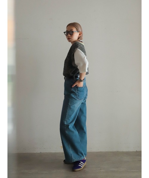 【新品/未使用】FIL DE FER 大人デニムオーバーオール 試着対象】DUNGAREESオーバーオールパンツ/デニム セットアップ対応