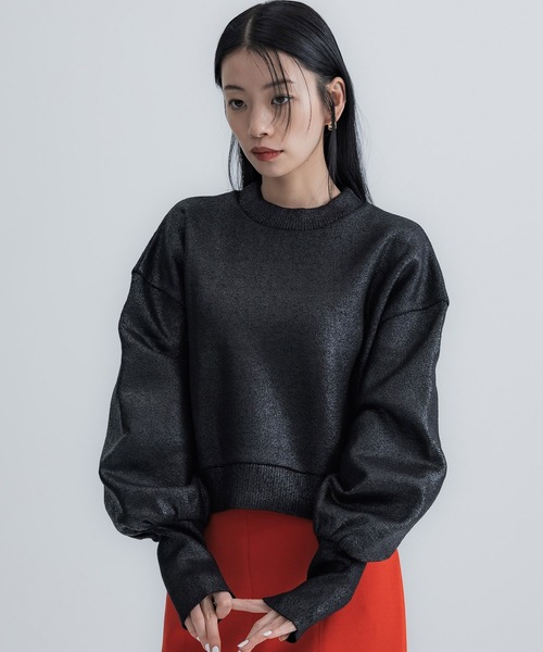 ニット メタリックボリュームニット レディース : 79371101 : ZOZOTOWN 