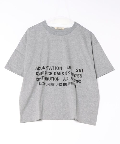 tシャツ メッセージロゴプリントTシャツ レディース