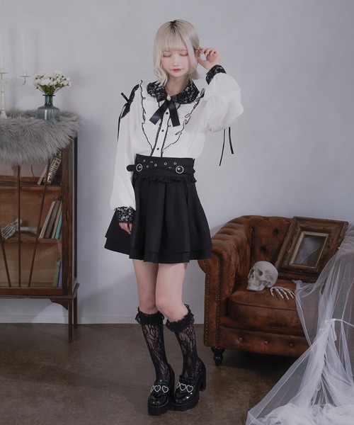 Pal elfy スカート ハイウエストタックフレアスカパン : ZOZOTOWN