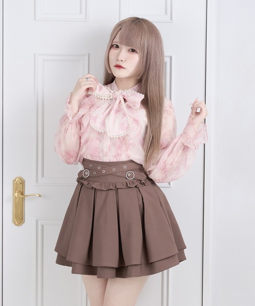 pium フロントボタンタックフレアスカパン フロントボタンタックフレアスカパン – pium