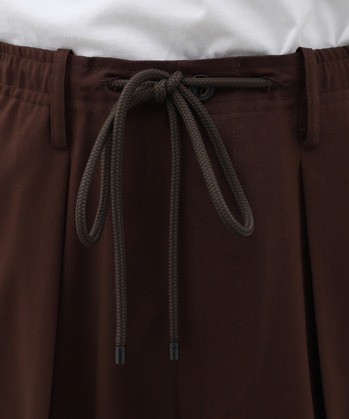 markaware スラックス　24AW ダークブラウン　サイズ2 markaware スラックス 「markaware/marka」別注 LINEN TROPICAL