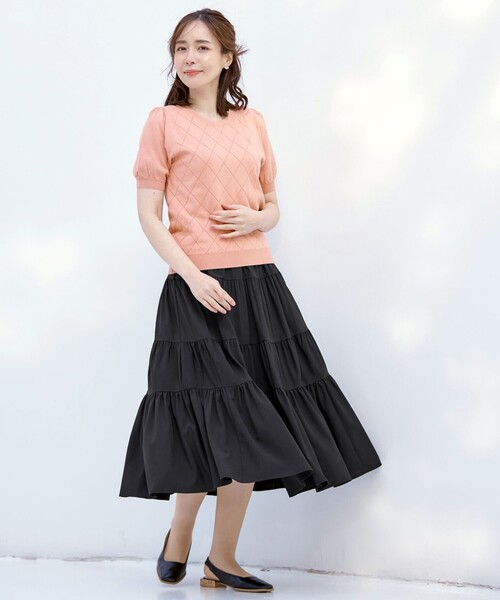 Tiaclasse スカート ティアードフレアスカート : ZOZOTOWN Yahoo!店