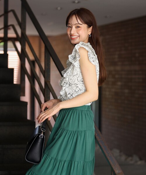 Tiaclasse スカート ティアードフレアスカート : ZOZOTOWN Yahoo!店