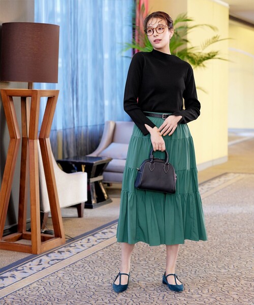 Tiaclasse スカート ティアードフレアスカート : ZOZOTOWN Yahoo!店