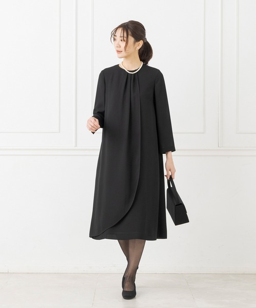 CARETTE（カレット） ワンピース アシンメトリーのフォーマルブラック