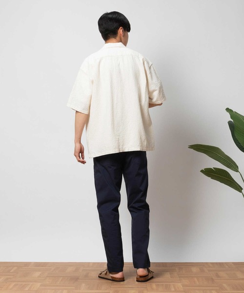 BACK NUMBER シャツ 「BACK NUMBER」バスケット半袖開襟シャツ