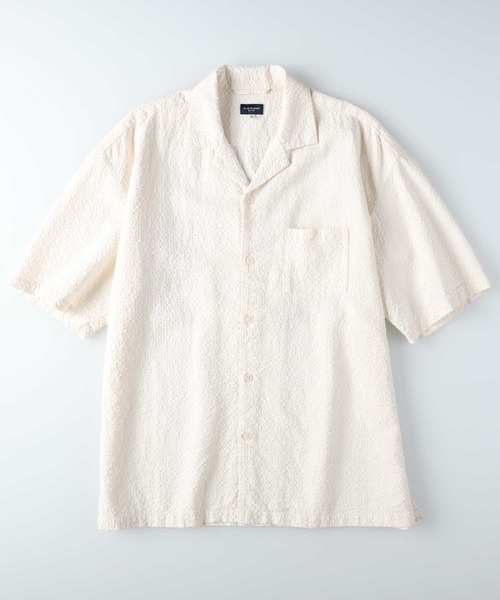 BACK NUMBER シャツ 「BACK NUMBER」バスケット半袖開襟シャツ