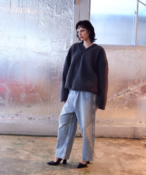 WONEM」 加工デニムパンツ 2 ブルー レディース : 84190101 : ZOZOTOWN 