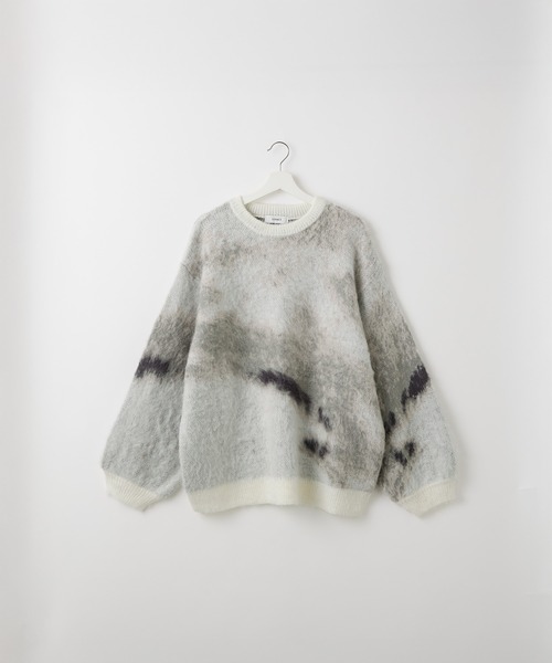 セーター ニット 「SERACE」Loose silhouette abstract shaggy knit / ルーズシルエットアブストラクトシャギ | SERACE | 25