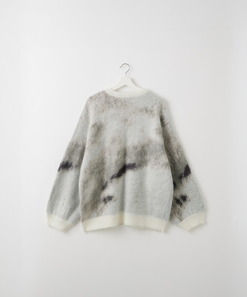 セーター ニット 「SERACE」Loose silhouette abstract shaggy knit / ルーズシルエットアブストラクトシャギ | SERACE | 26