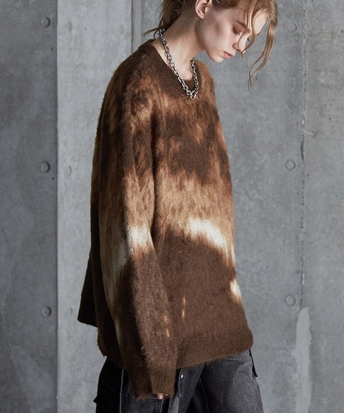 SERACE セーター ニット 「SERACE」Loose silhouette abstract shaggy