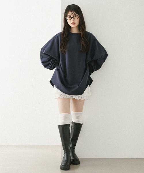 Heather tシャツ WEB限定 スーパーBIGシルエットロンT 143365