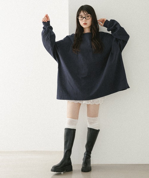 Heather（ヘザー） tシャツ WEB限定 スーパーBIGシルエットロンT