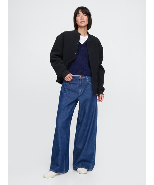 GAP ミッドライズ スーパーライト プルオン バギーデニム XS GAP ミッドライズスーパーライトプルオンバギーデニム - メルカリ