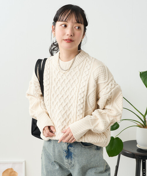 FREAK'S STORE（フリークスストア） ニット セーター ミックスケーブル