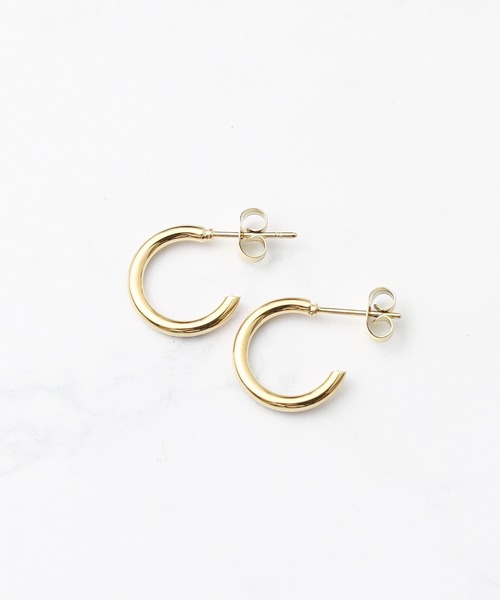 ARCHIVER フープ アレルギー対応 ピアス Stainless Half Hoop Pierce