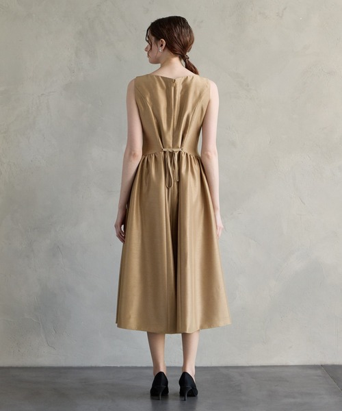 AIMER（エメ） ドレス シャンタンノースリーブフレアパーティードレス