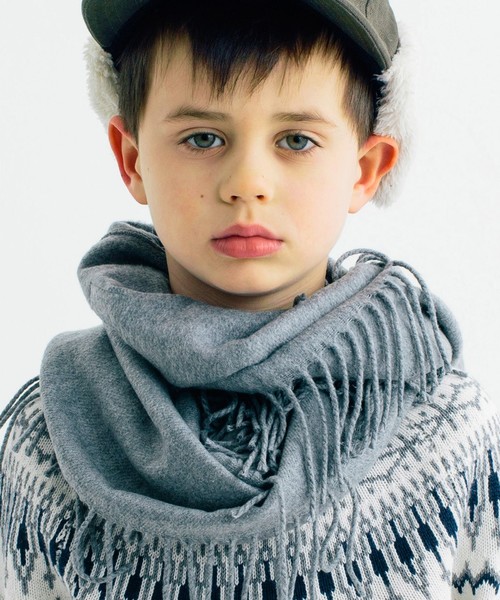 お子様サイズ✩.*˚ マフラー Smoothy マフラー Plain Ring muffler / スムージー 無地リング