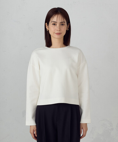 【美品】CABaN黒 クロップド長袖Tシャツ COMME CA ISM tシャツ クロップド丈長袖Tシャツ レディース
