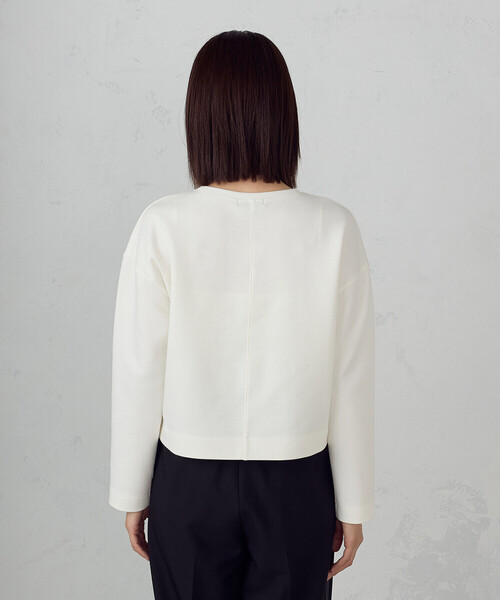COMME CA ISM tシャツ クロップド丈長袖Tシャツ レディース