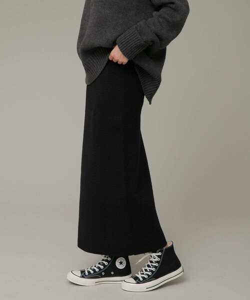 URBAN RESEARCH Sonny Label スカート 「洗濯可」ラメニットリブ
