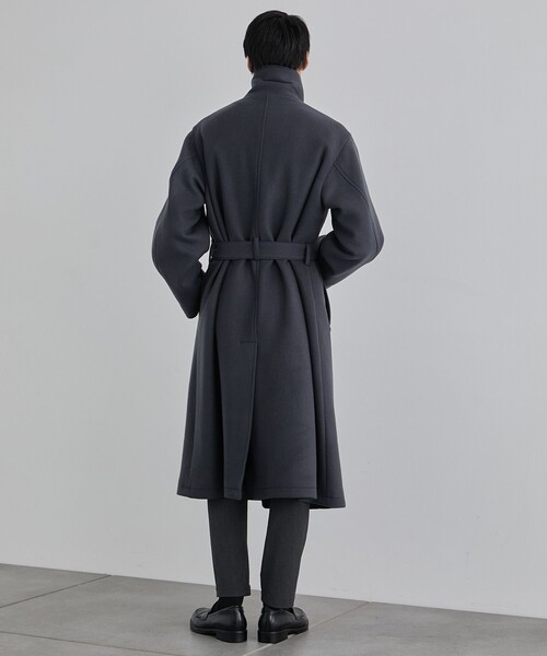 UNITED TOKYO【美品】2WAY ライトグレー ロングコート Lサイズ UNITED TOKYO（ユナイテッドトウキョウ） チェスターコート 2 ライト