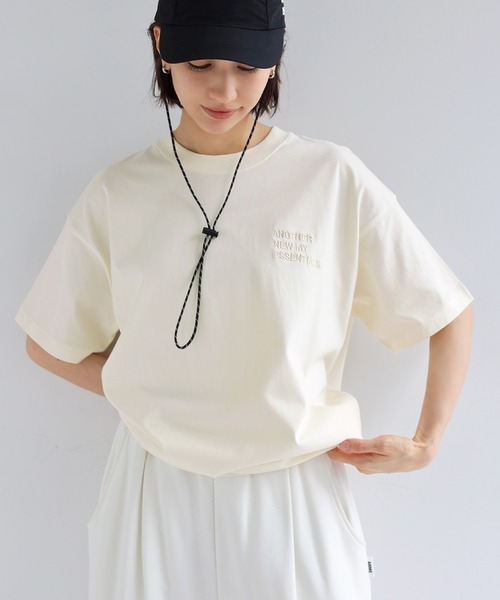 2972【未使用・タグ付・希少デザイン】アミ エンブレム刺繍ロゴ 半袖 Tシャツ ANME tシャツ 「新色・新サイズ追加」ANMEロゴ刺繍半袖Tシャツ