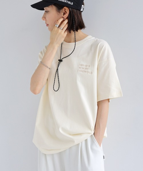ANME tシャツ 半袖 「新色・新サイズ追加」ANMEロゴ刺繍半袖Tシャツ