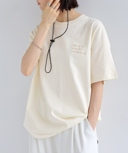 ANME tシャツ 半袖 「新色・新サイズ追加」ANMEロゴ刺繍半袖Tシャツ