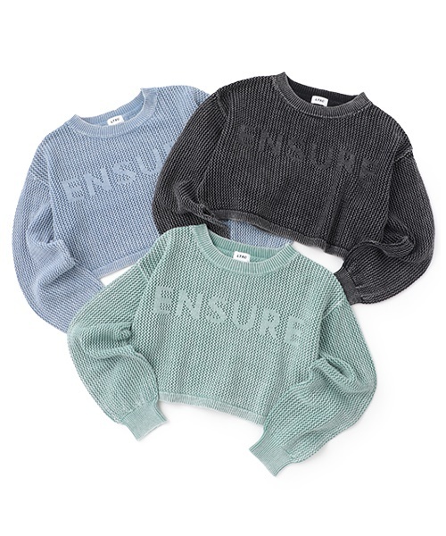 LOVETOXIC ニット セーター 「LTXC」「綿100％」ピグメントメッシュ