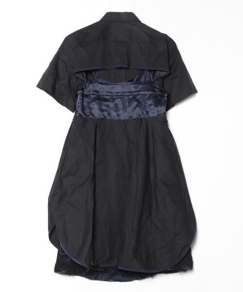 Sacai ブラック 半袖ワンピース チュニック　Size2 Sacai ブラック 半袖ワンピース チュニック Size2 - メルカリ