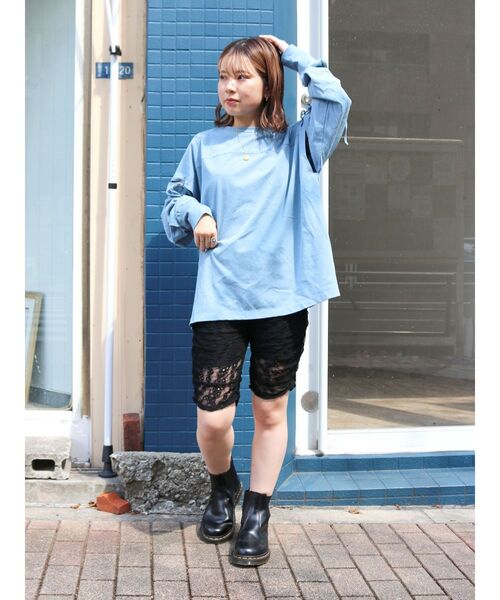 Ungrid スリットデザインロングスリーブTee Ungrid tシャツ スリットデザインロングスリーブTee レディース