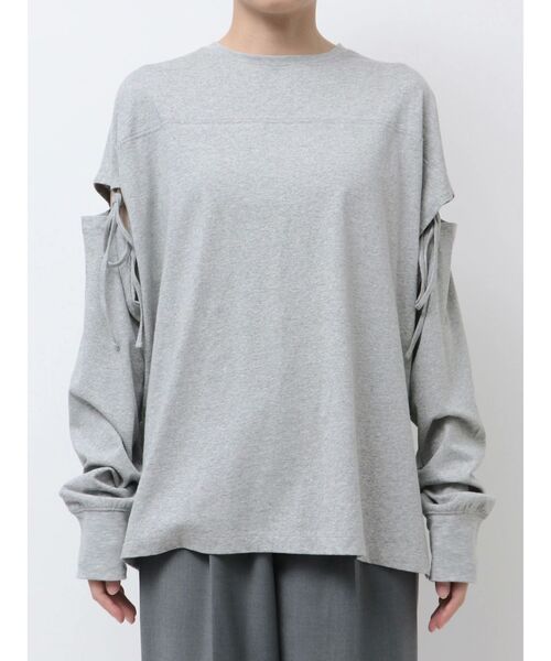 Ungrid スリットデザインロングスリーブTee Ungrid tシャツ スリットデザインロングスリーブTee レディース