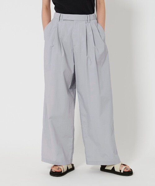 BEAUTY&YOUTHベロアバックゴムタックパンツ ストレート ウォッシャブル BEAUTY&YOUTH UNITED ARROWS（ビューティーアンドユース