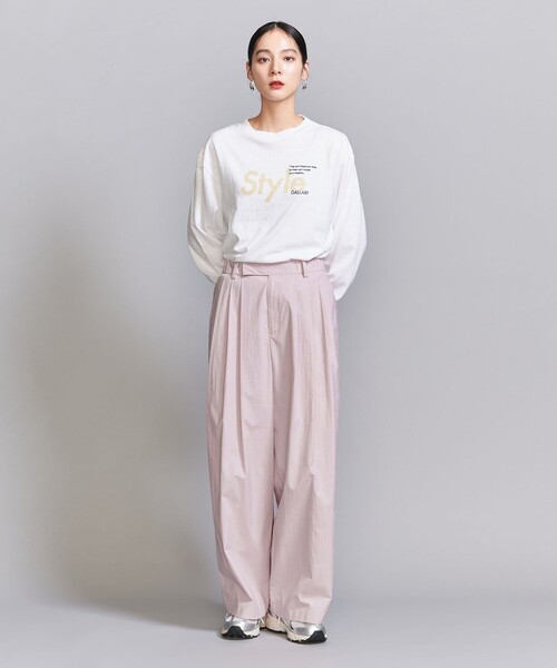 beauty&youth タック パンツ ウォッシャブル　Sサイズ BEAUTY＆YOUTH UNITED ARROWS パンツ コットンナイロン ワイド