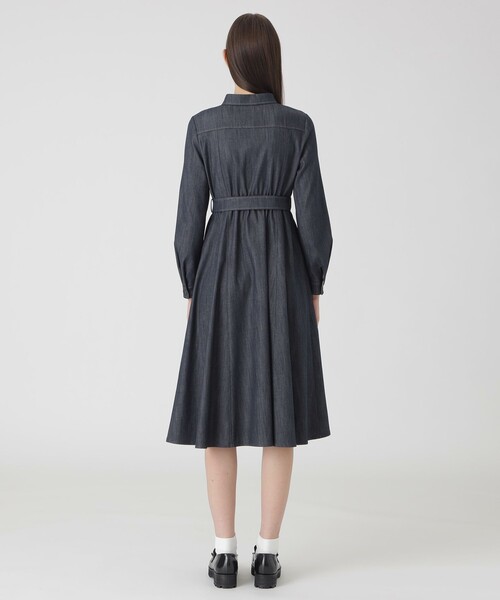 BLUE LABEL CRESTBRIDGE ワンピース スラブシャンブレーデニム
