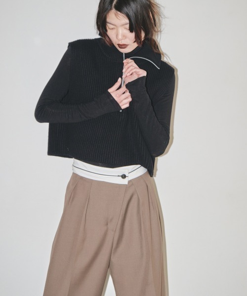 TODAYFUL 「TODAYFUL」 ニットベスト FREE ホワイト レディース