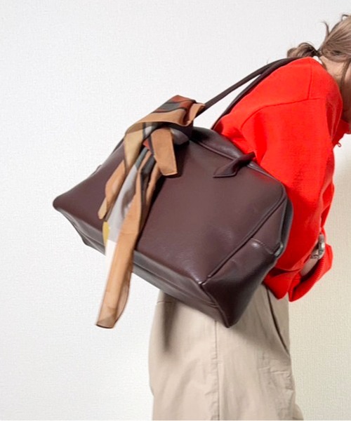 lus.（ラスドット） ボストンバッグ スクエアビッグボストンバッグ