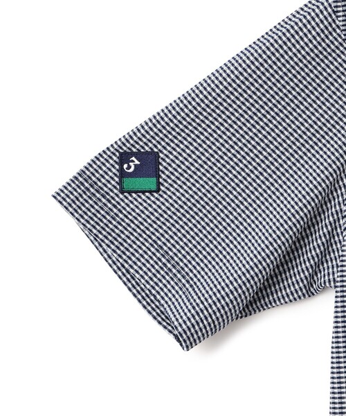 BEAMS GOLF ギンガムチェック 長袖ポロシャツ L 新同 定価2,2万 BEAMS GOLF ポロシャツ PURPLE LABEL / スフィダンテ ギンガム