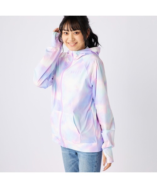 RUSTY（ラスティ）_レディース_プルパーカー【グレー(GRH)】_936301 RUSTY/ラスティ レディース ラッシュガード パーカー 923460